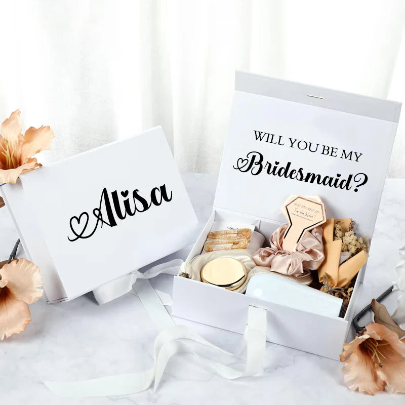 Custom Magnetic Gift Box Bridesmaid Wedding