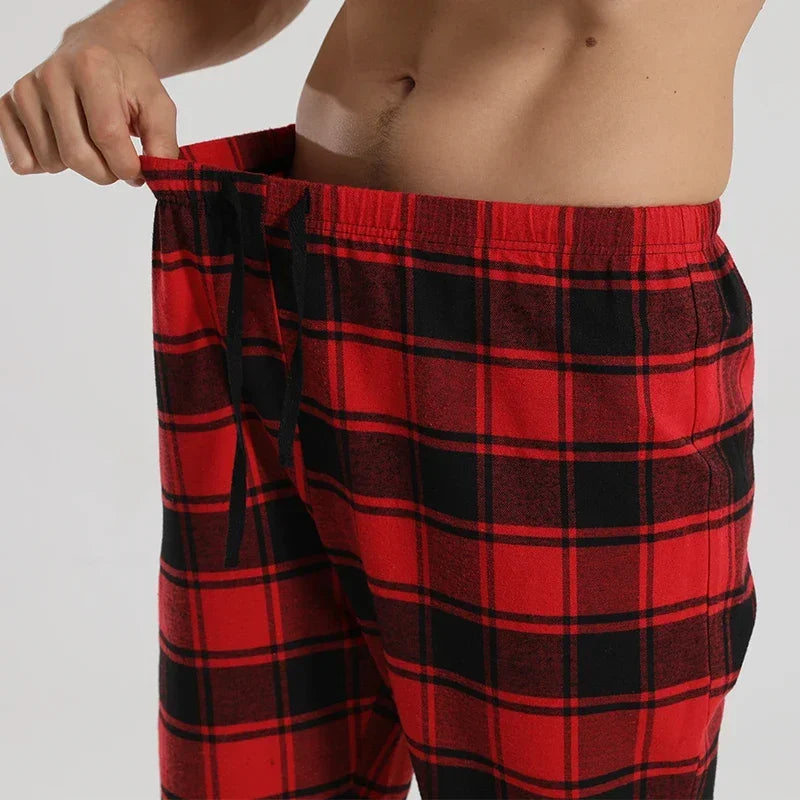 Men's Plaid Pajama Pants Soft