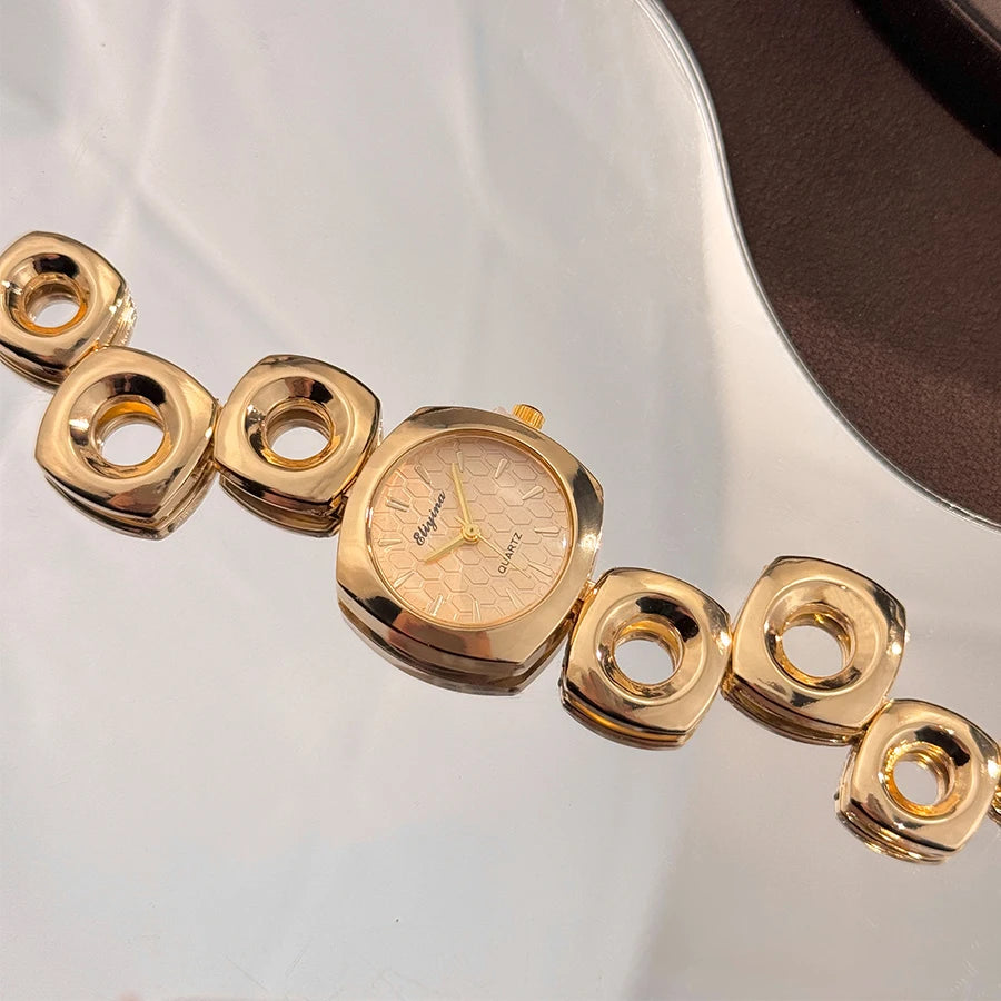Square Chain Link Quartz Watch
