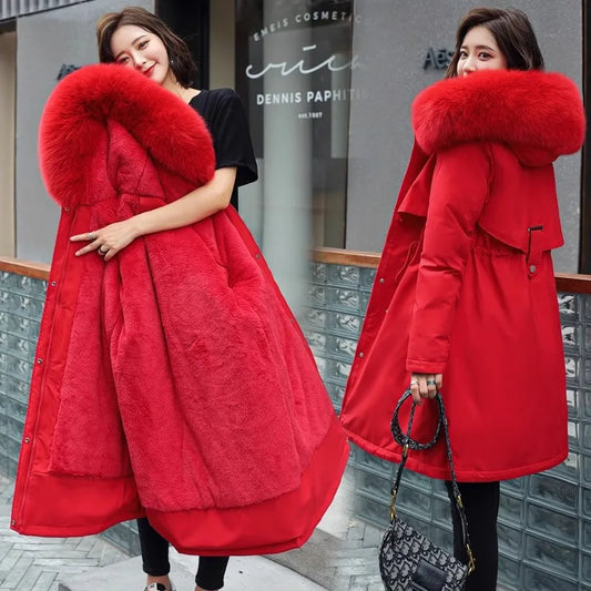 Slim Fleece Women Parka
