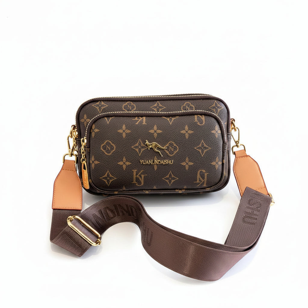 Women's Vintage Monogram Crossbody Bag