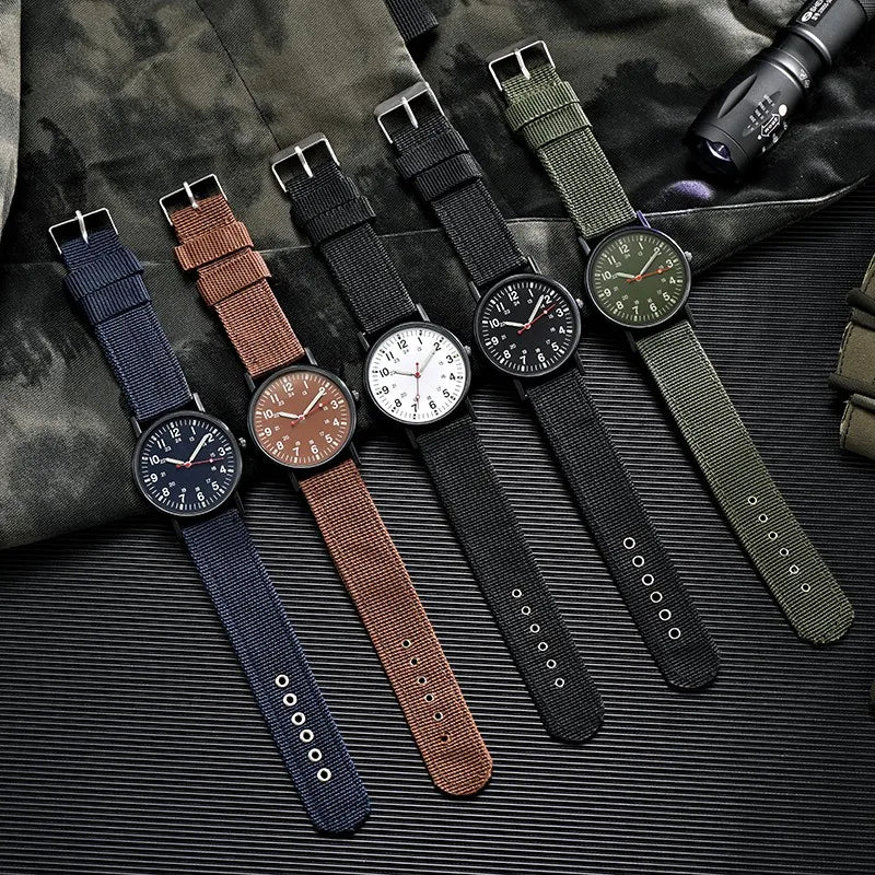 Men's Nylon Military Quartz Watch