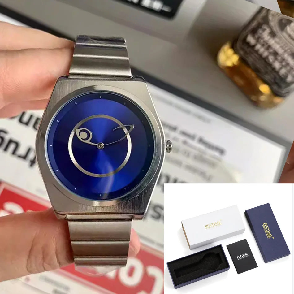 Unisex Steel Bracelet Quartz Watch Slim