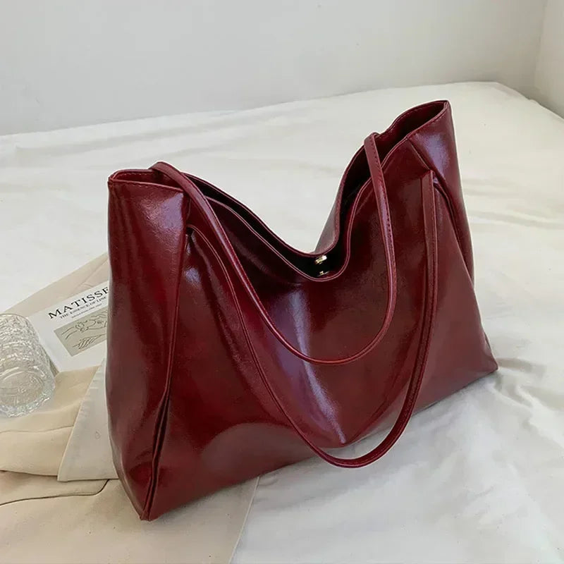 Soft PU Bucket Shoulder Bag