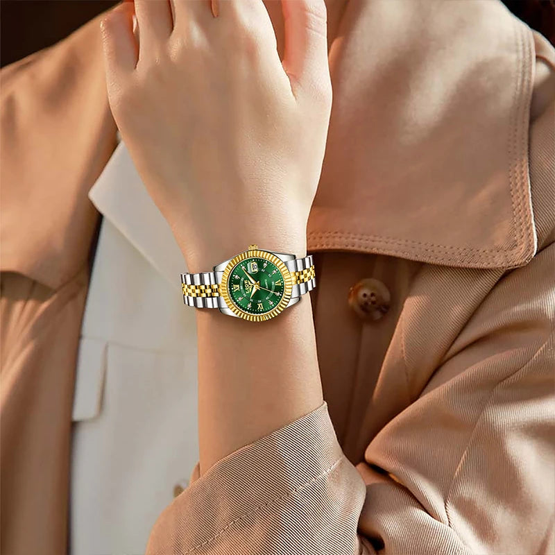 LIGE Waterproof Calendar Ladies Watch