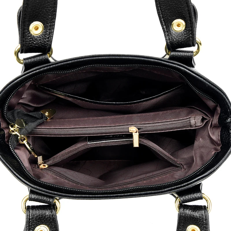 Leather Tote Crossbody Luxury