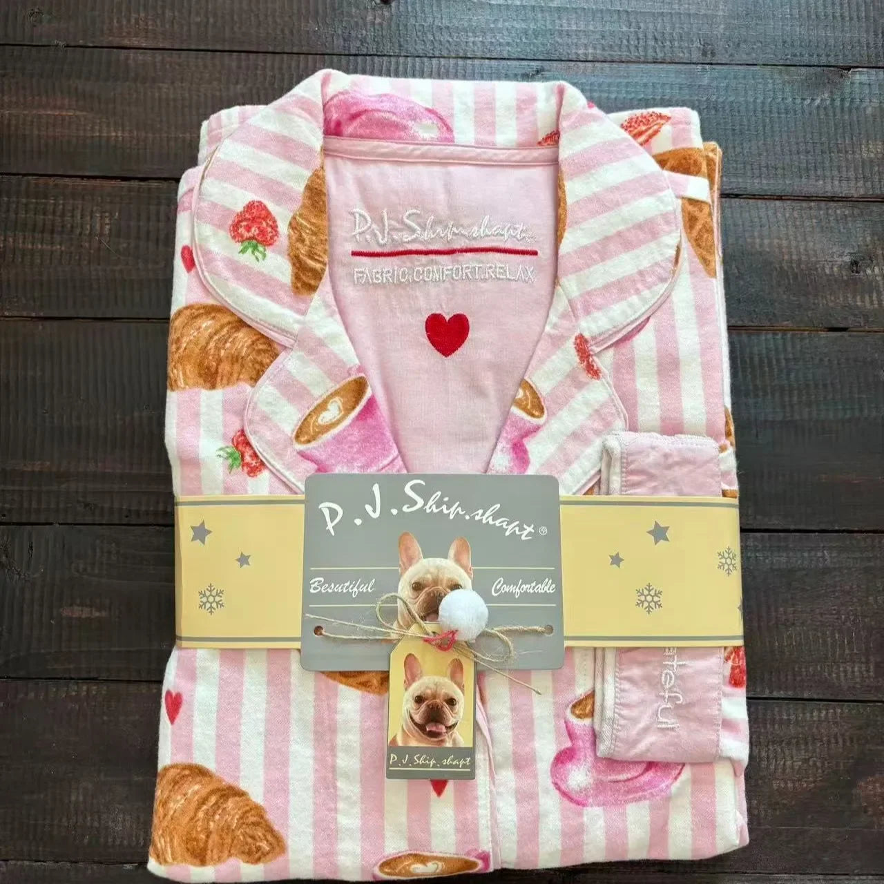 Cartoon Print Cotton Pajama Set