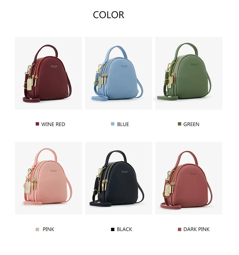 Mini Leather Backpack Shoulder