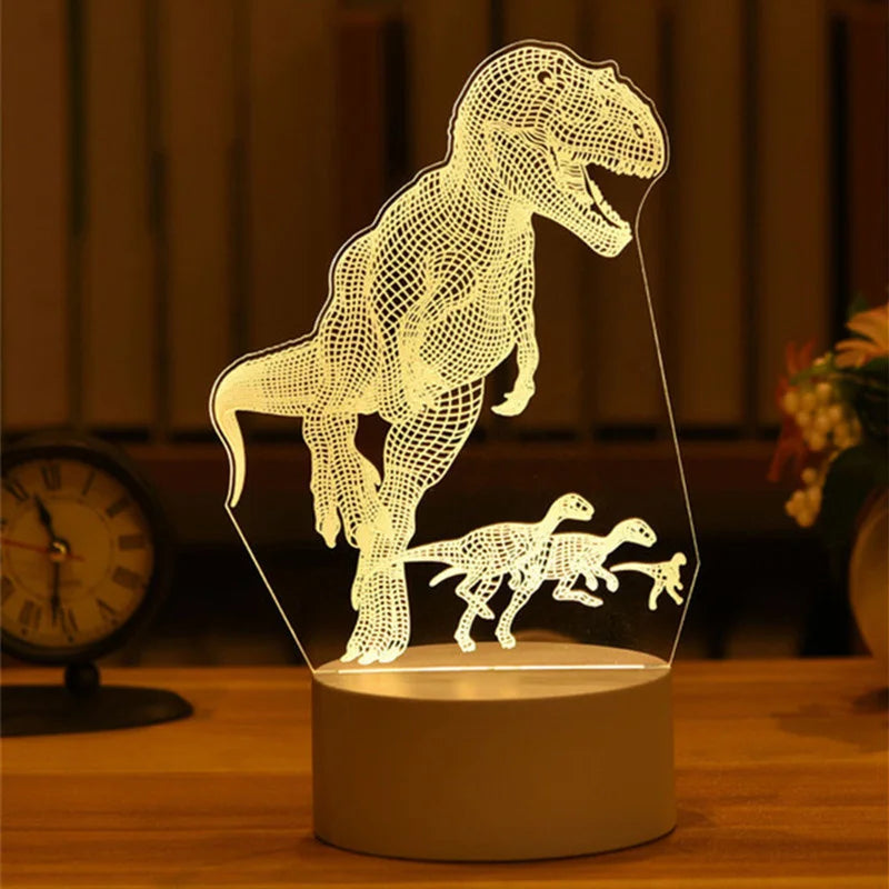 Personalized 3D LED Night Light USB Decor