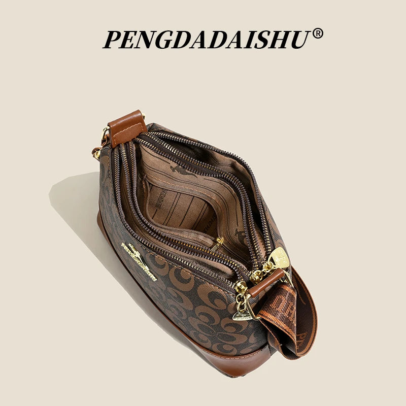 Retro Print Top-Handle Bag