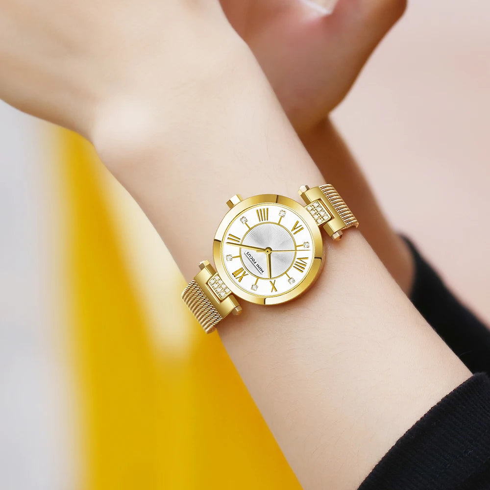 Silver Mesh Belt Ladies Watch