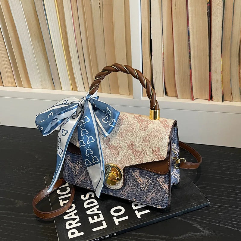 French Mini Square Crossbody Bag