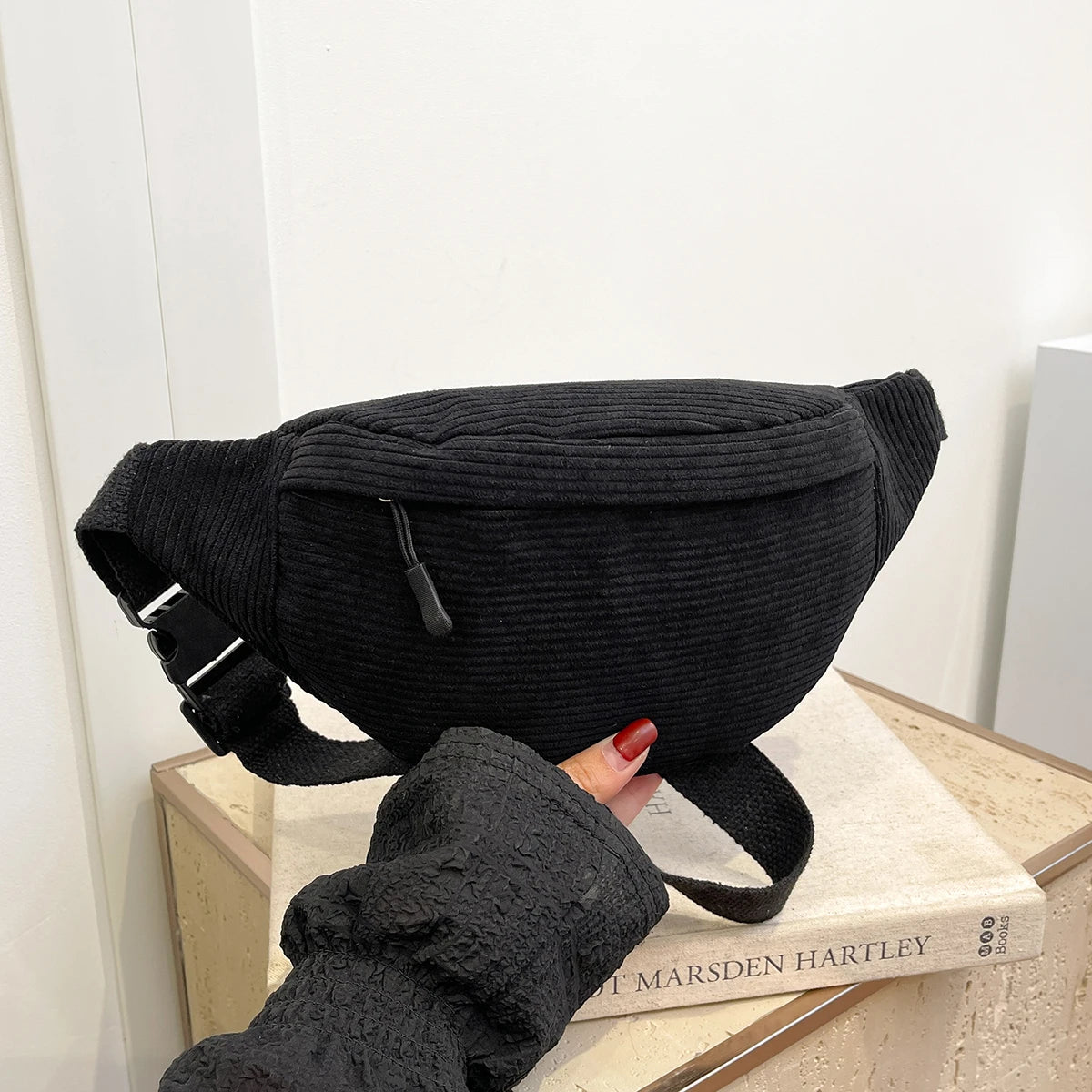 Women's Corduroy Fanny Pack Crossbody Waist Bag