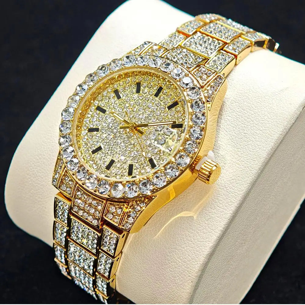 Gold Diamond Women Watch