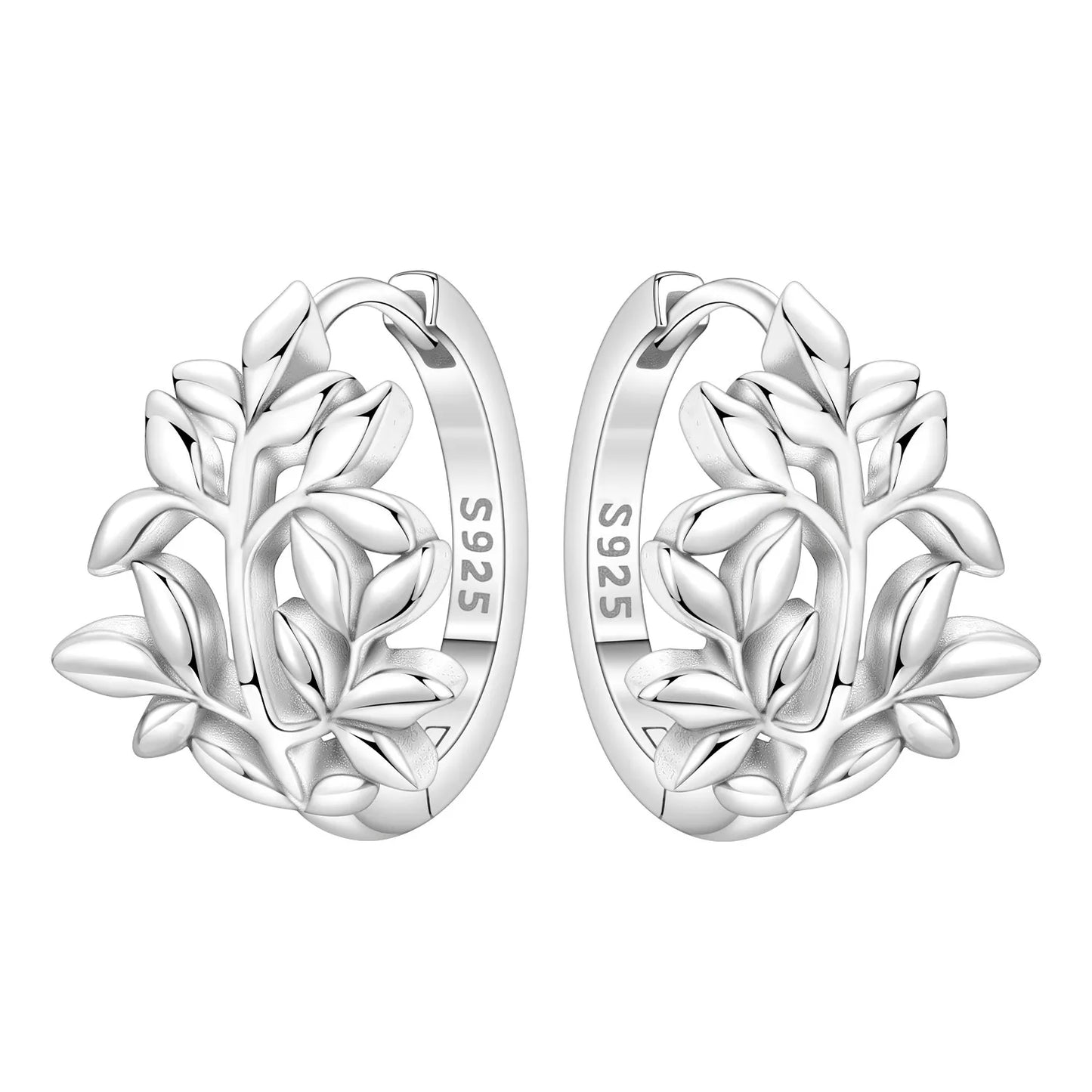 Women's S925 Silver Iris Hoop Earrings