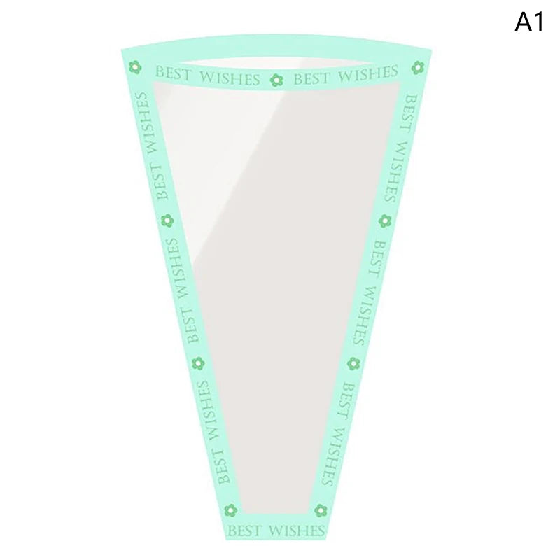 Floral Gift Bags Transparent Cellophane 50 Pack