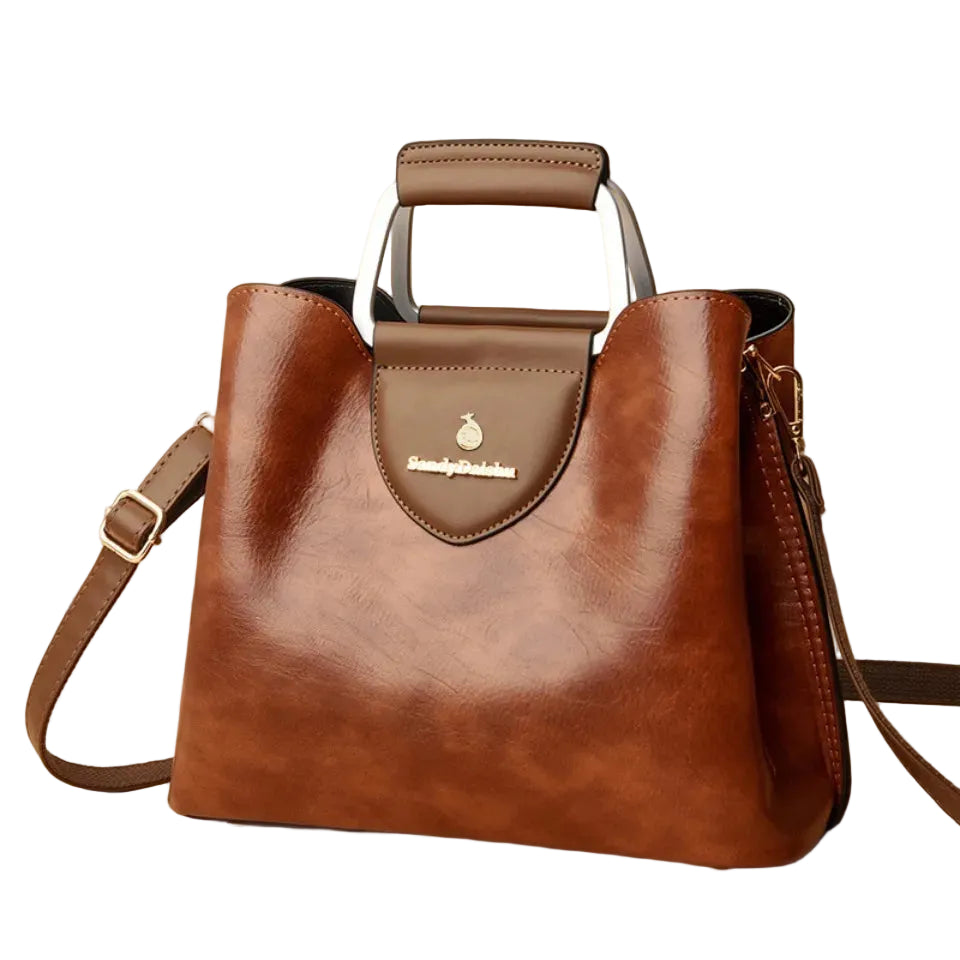 Women's Genuine Leather Luxury Tote Handbag