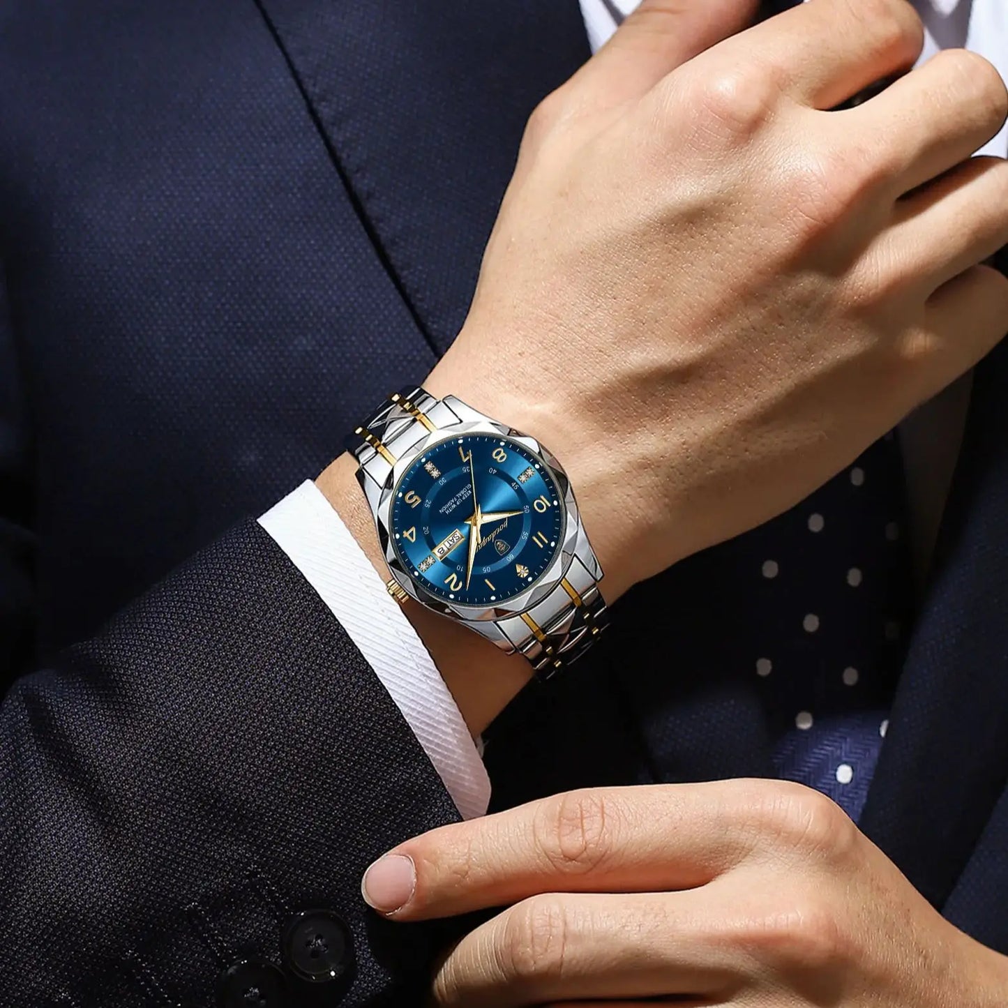 POEDAGAR Luminous Sport Men's Watch