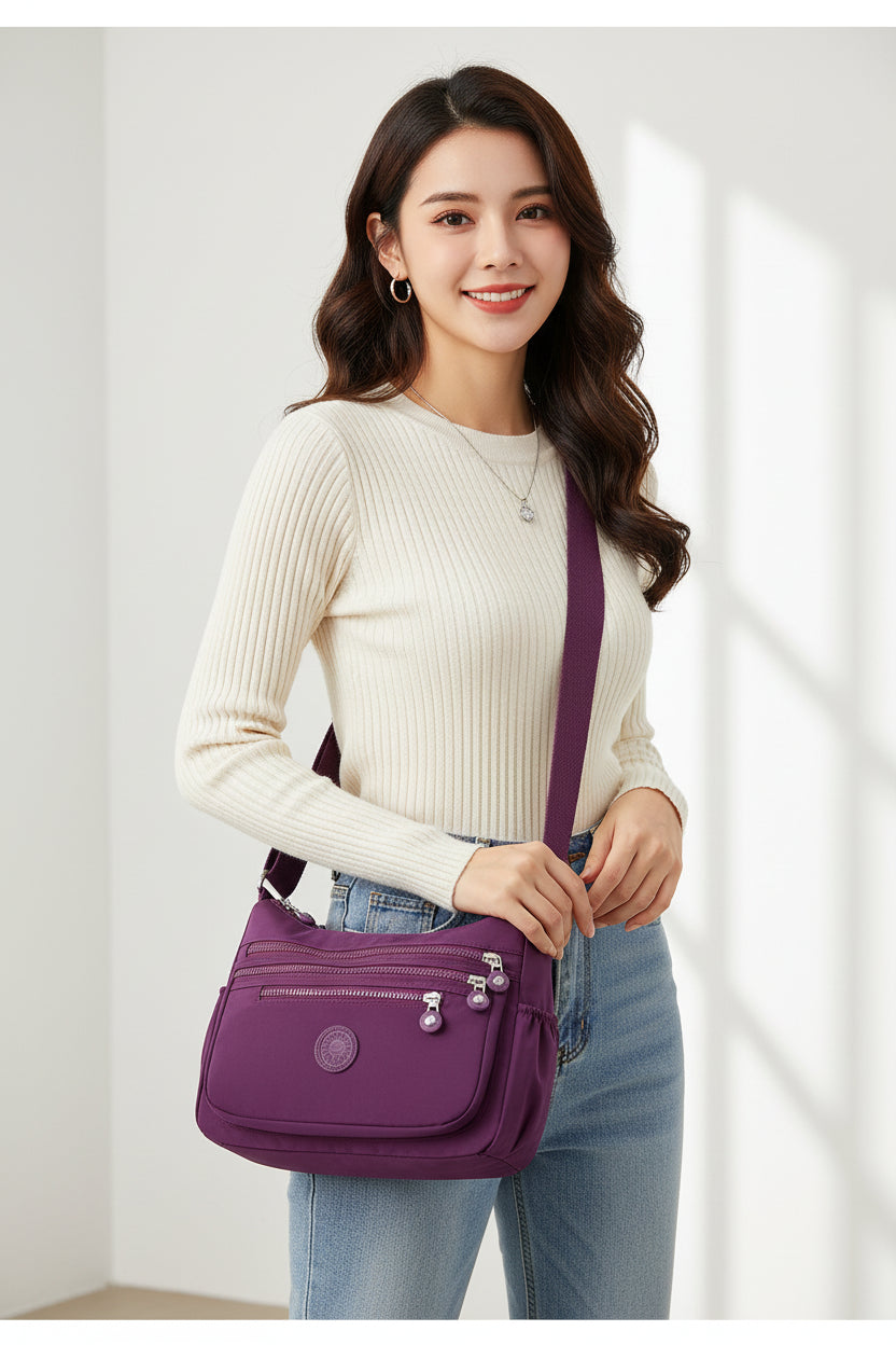 Women's Waterproof Nylon Crossbody Bag