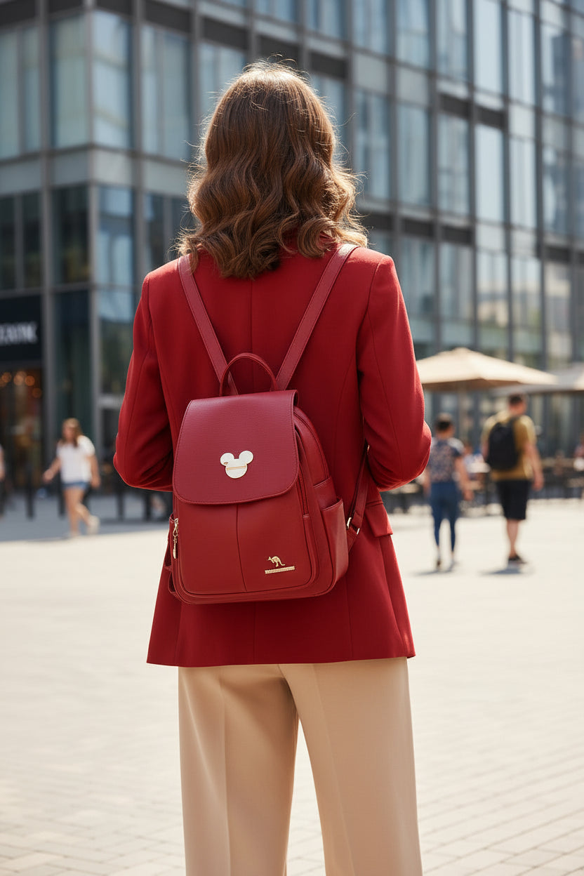 Luxury Leather Women Backpack