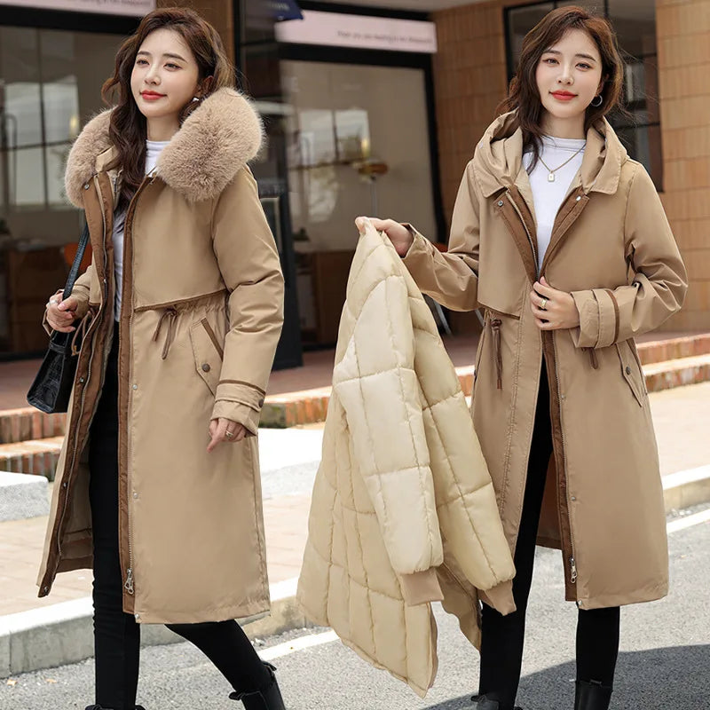 Detachable Lining Women Parka