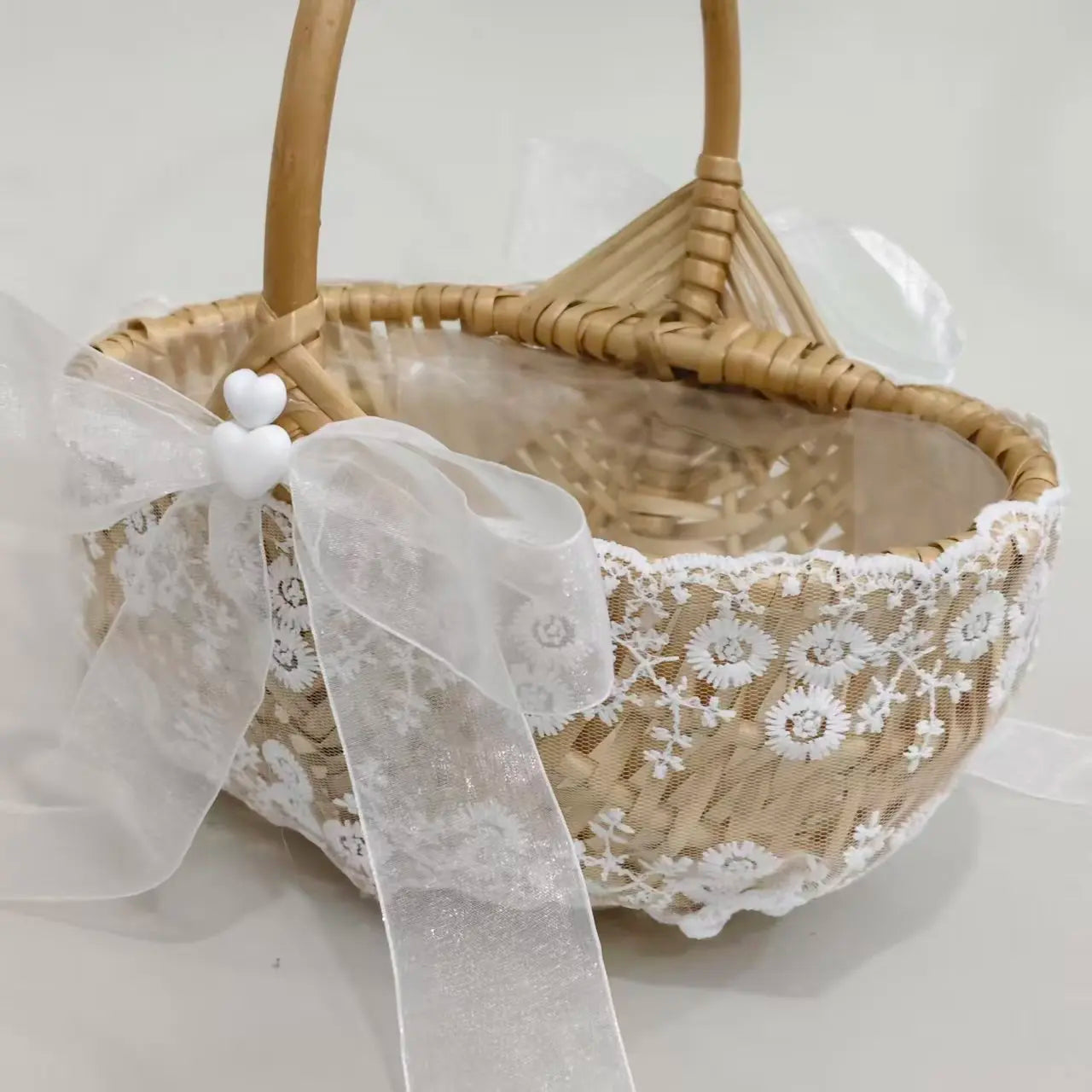 Flower Girl Bridesmaid Basket Wedding Gift