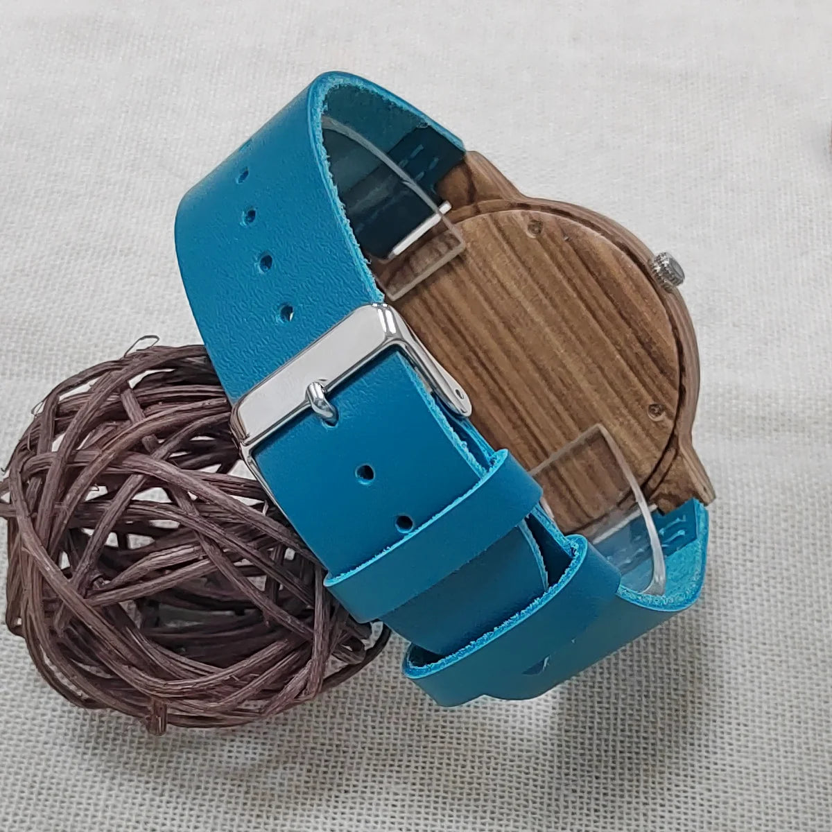 Men's Wood Quartz Wristwatch