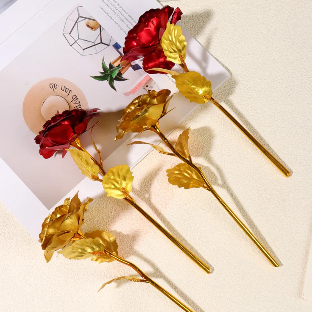24K Gold Foil Rose Eternal Flower Gift