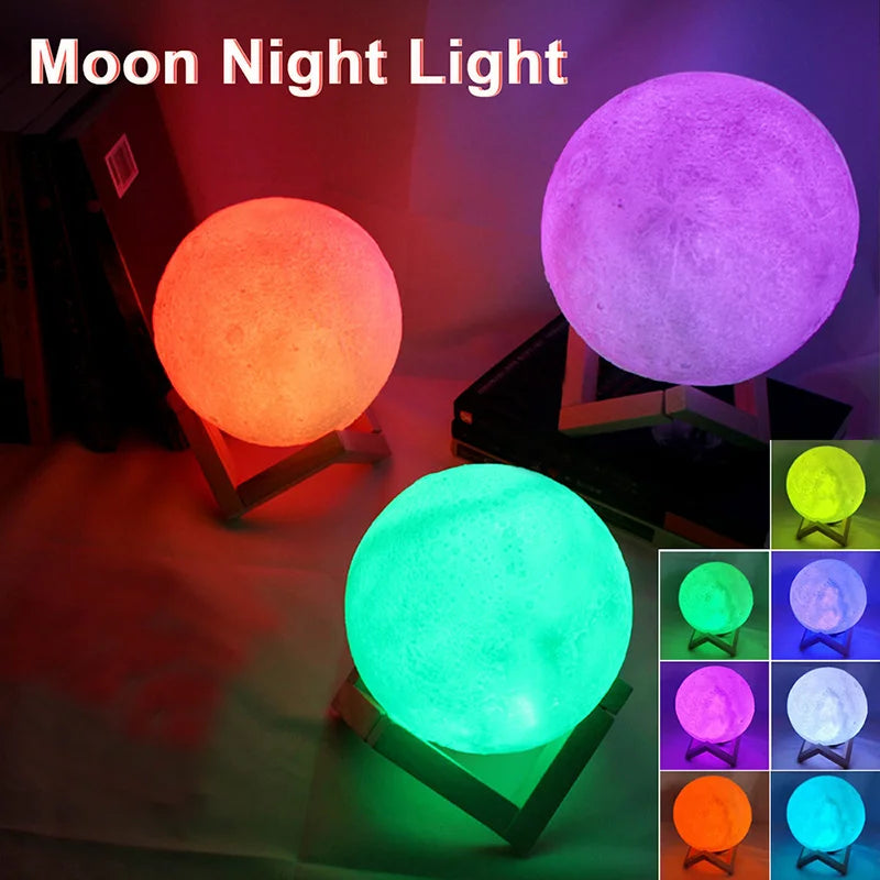 Moon LED Night Light Kids Bedroom Decor