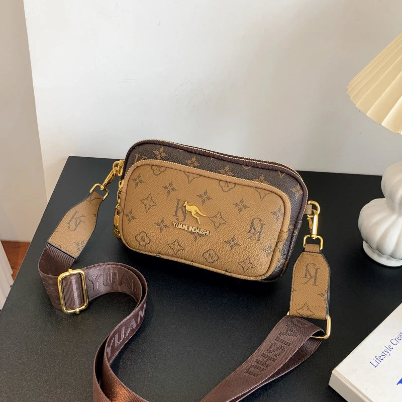 Women's Vintage Monogram Crossbody Bag