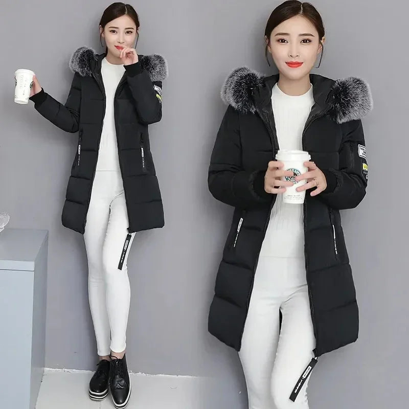 Long Hooded Women Parka