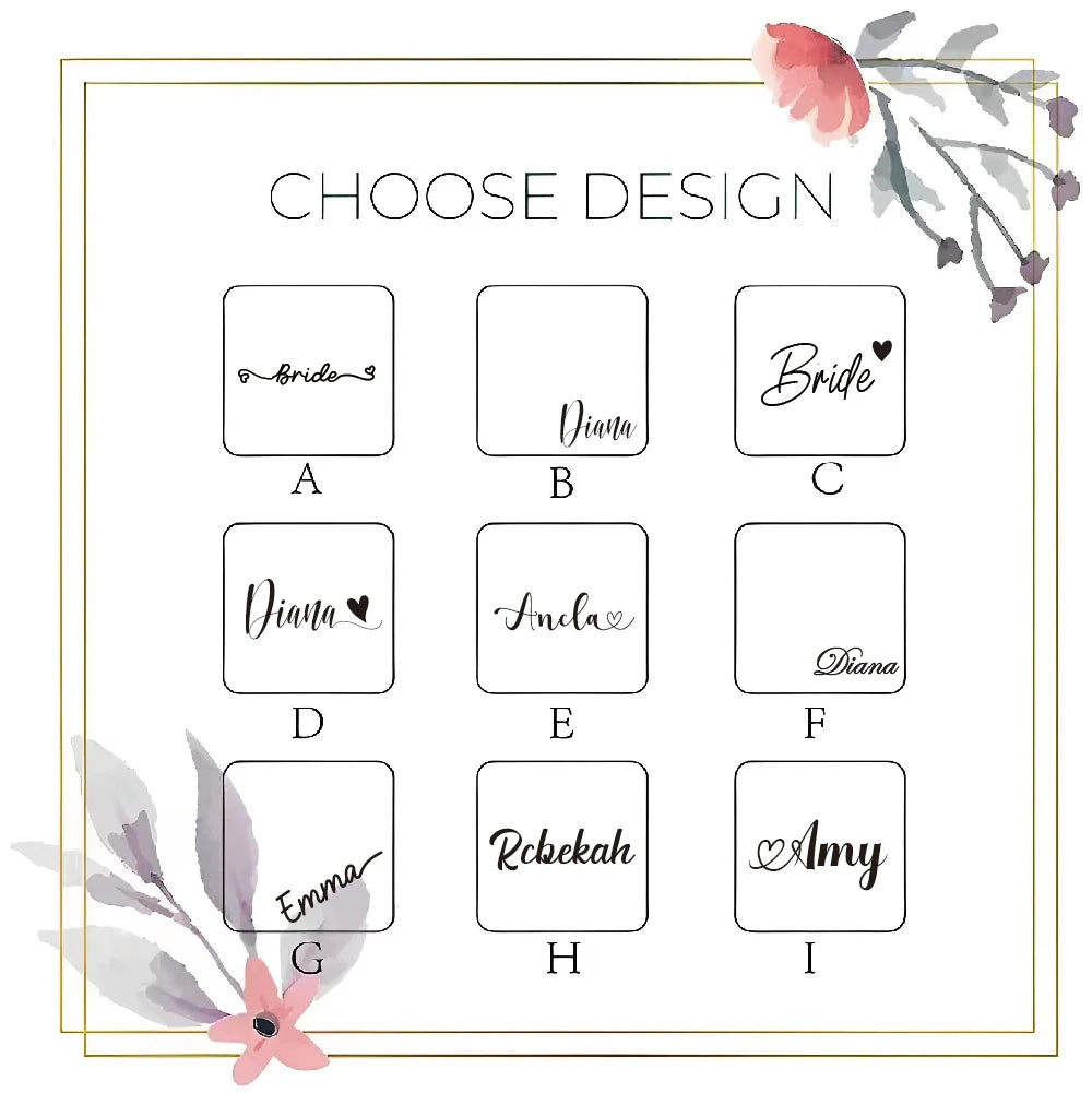 Personalized Bridesmaid Jewelry Case