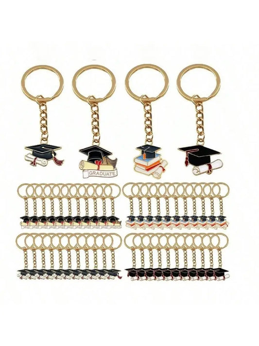 Graduation Cap Keychain Set 20 Pcs Gift