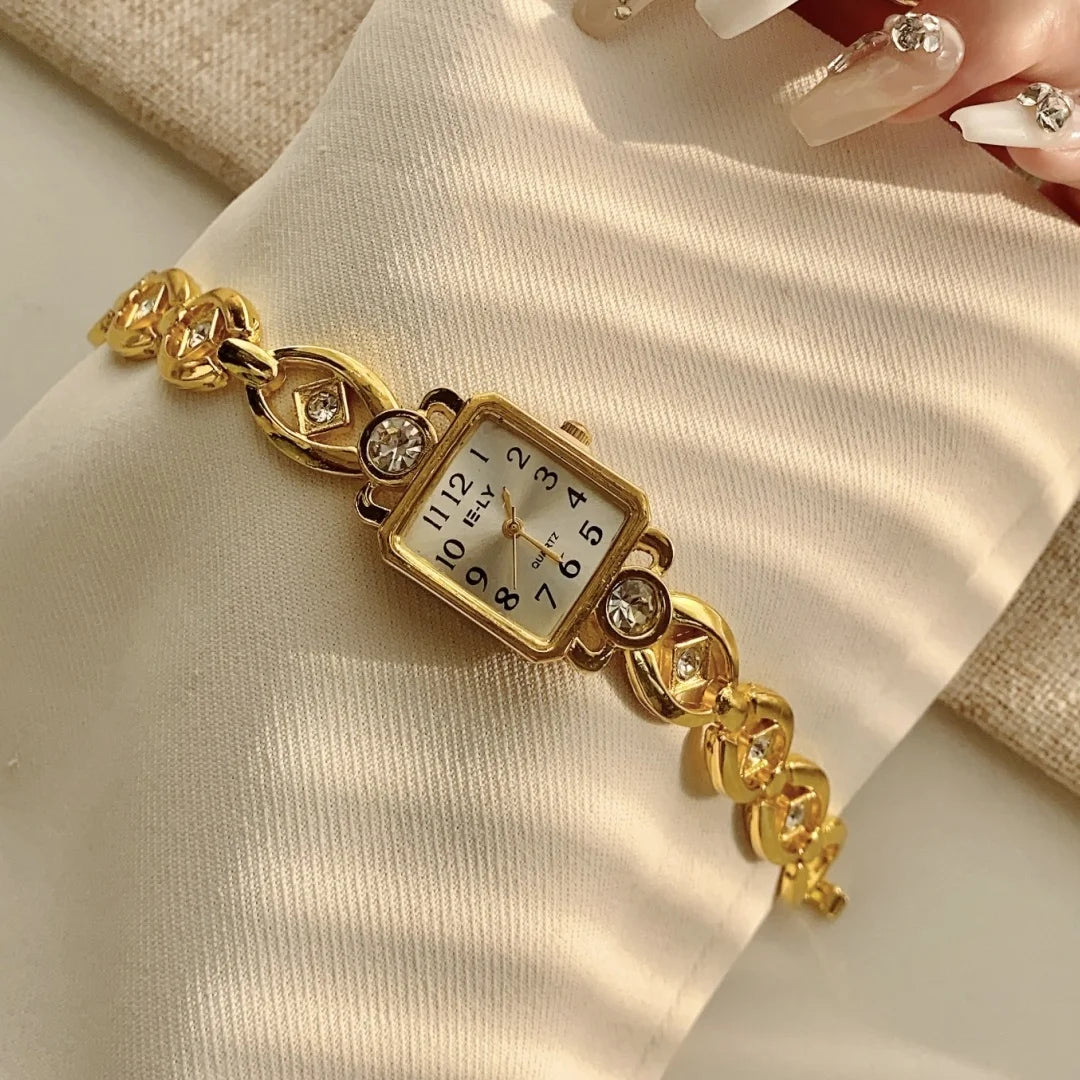 Women's Gold Bracelet Luxury Watch
