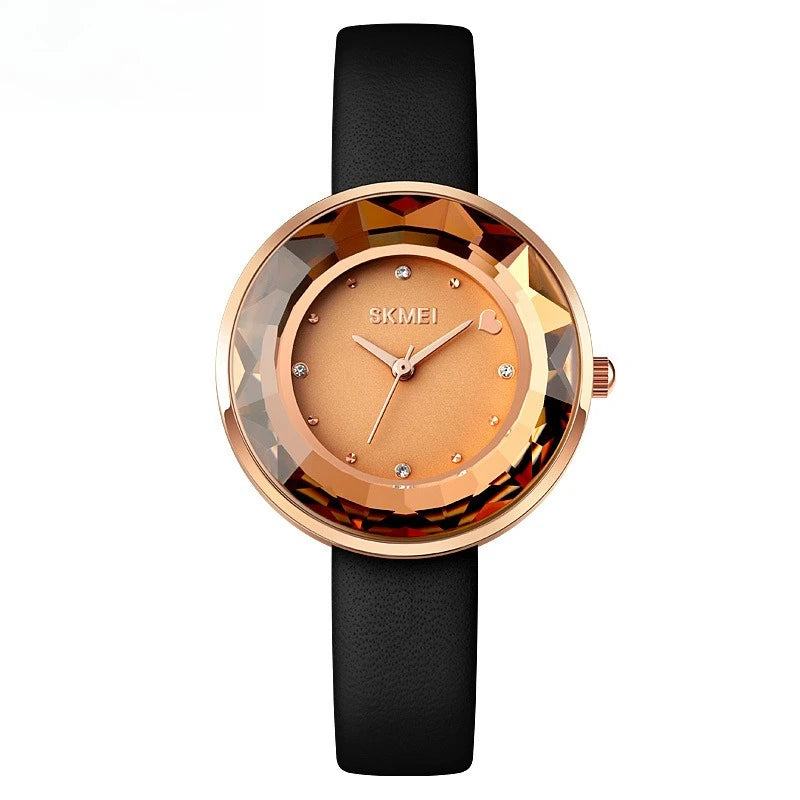 Women's 3D Floral Dial Quartz Watch with Gift Box