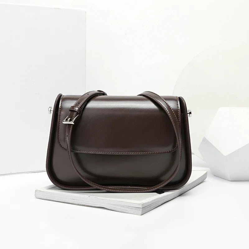 Women's Saddle Bag Genuine Leather Crossbody