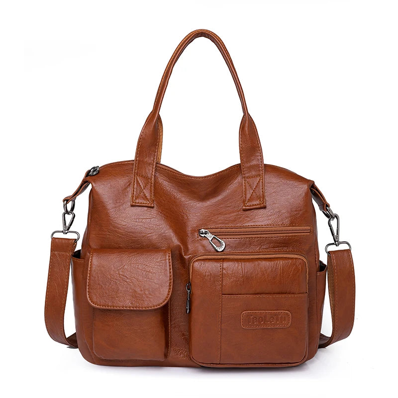 Retro Leather Crossbody Bag