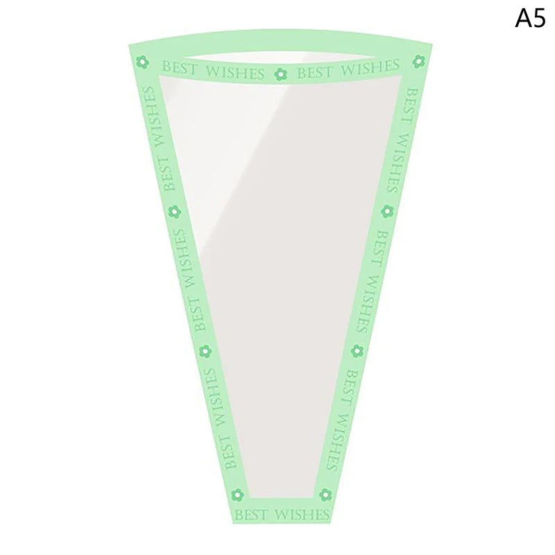 Floral Gift Bags Transparent Cellophane 50 Pack