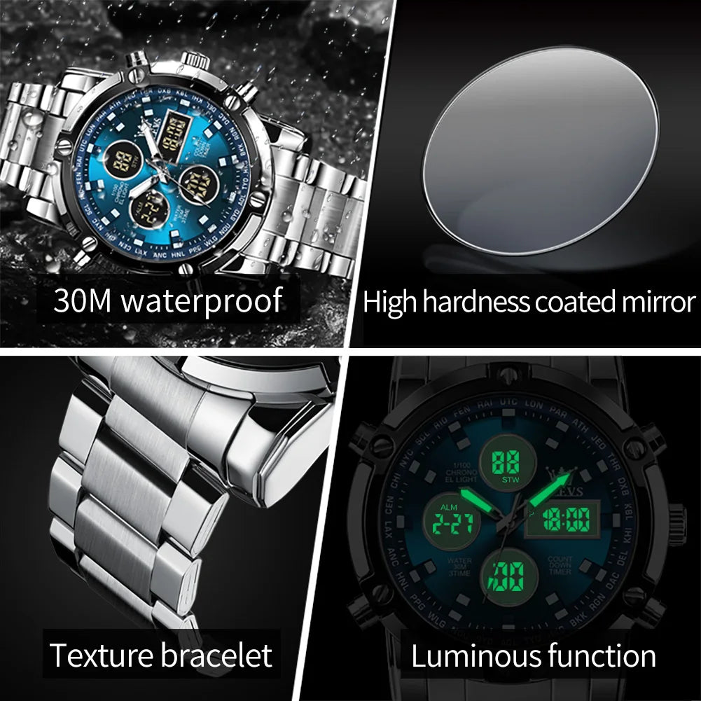 OLEVS Multifunctional Luminous Men's Watch