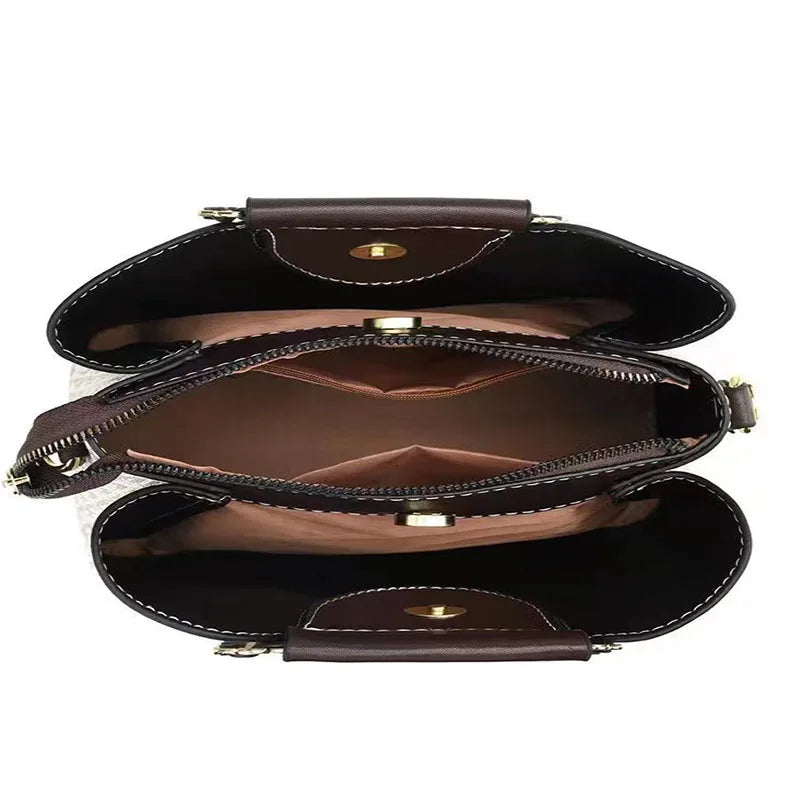 Composite Leather Messenger Bag