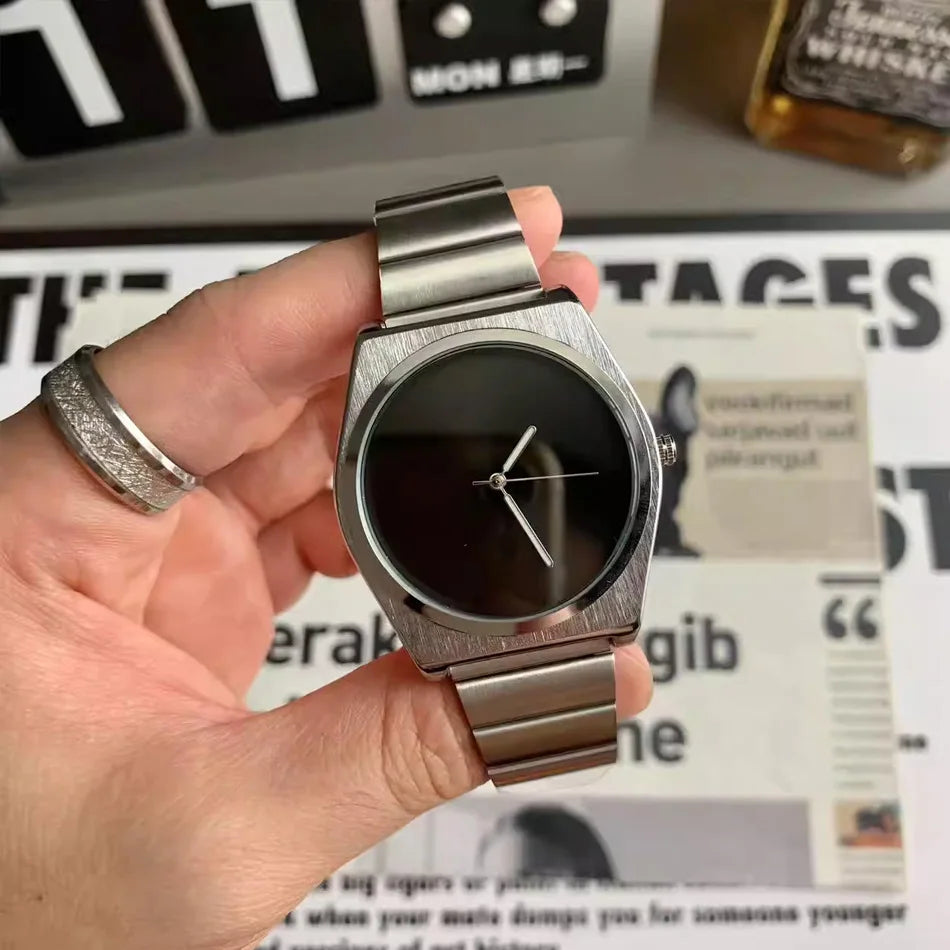 Unisex Steel Bracelet Quartz Watch Slim