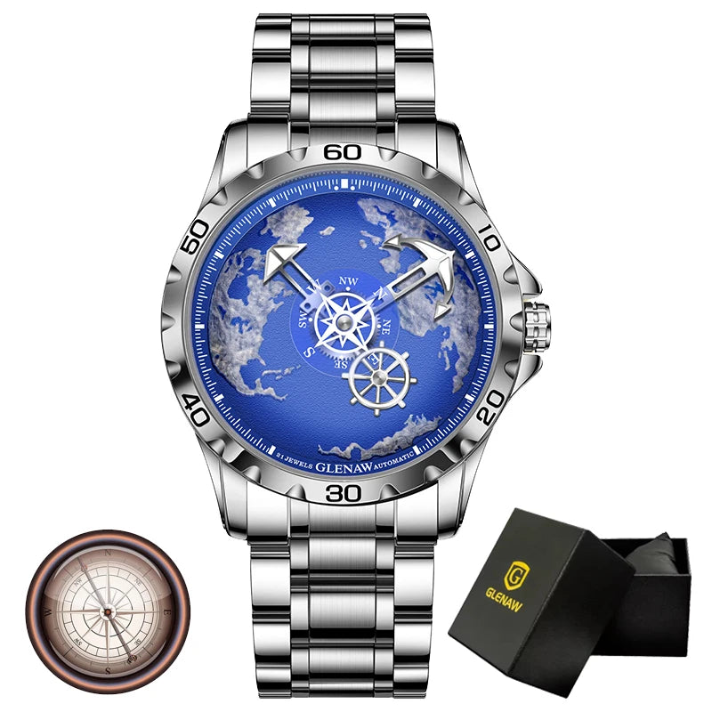 GLENAW Steel Men Watch