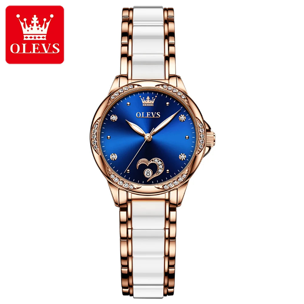 OLEVS Women's Ceramic Automatic Mechanical Watch