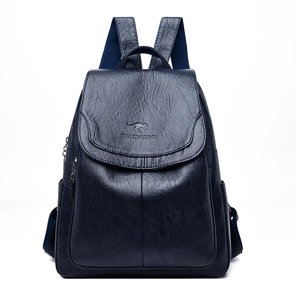 Soft Leather Women Backpack