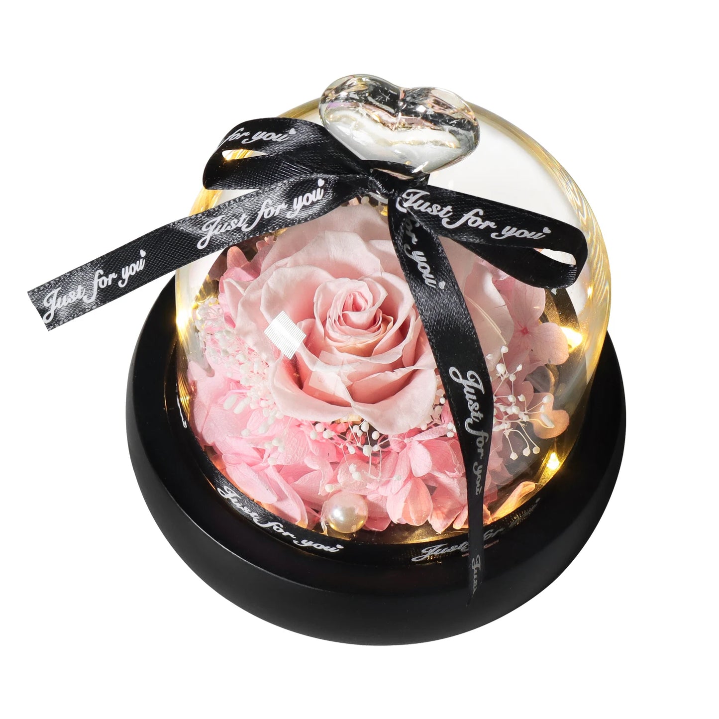 Eternal Rose Glass Dome LED Light Gift