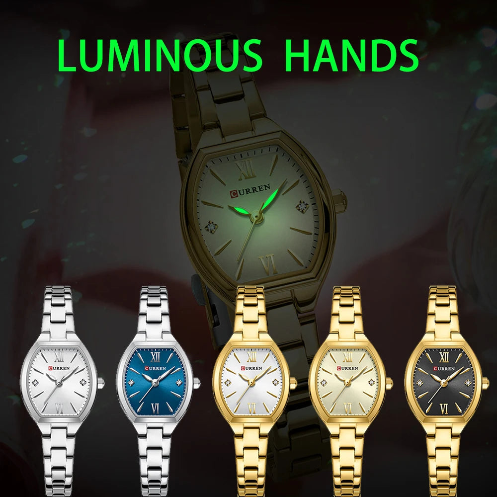 CURREN Barrel-Shape Retro Ladies Watch