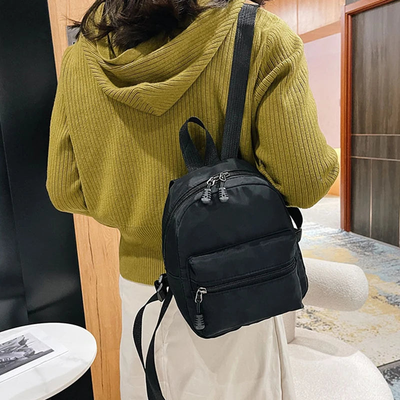 Nylon Mini Women Backpack