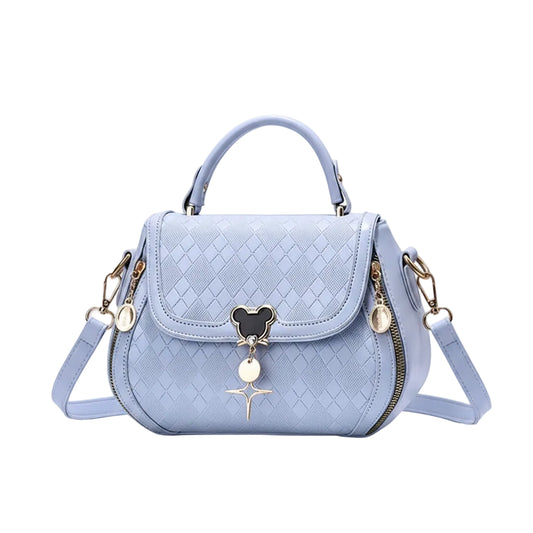 Genuine Leather Bow Bucket Bag