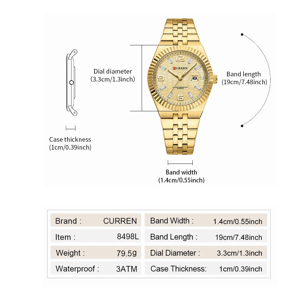 CURREN Luminous Date Quartz Watch