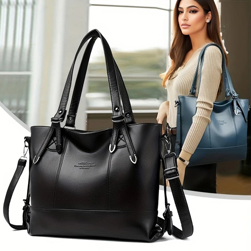 Soft Leather Large Tote Bag